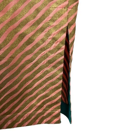 Soft Surroundings Multicolor Stripe Floral Embroidered Salerno Tunic Dress Small - Picture 3 of 6